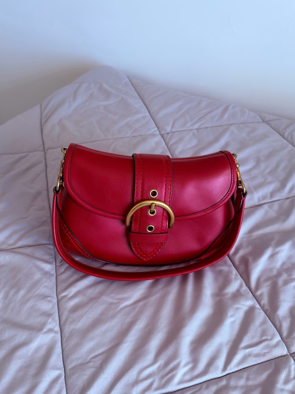 Coach Beat Saddle Bag red
